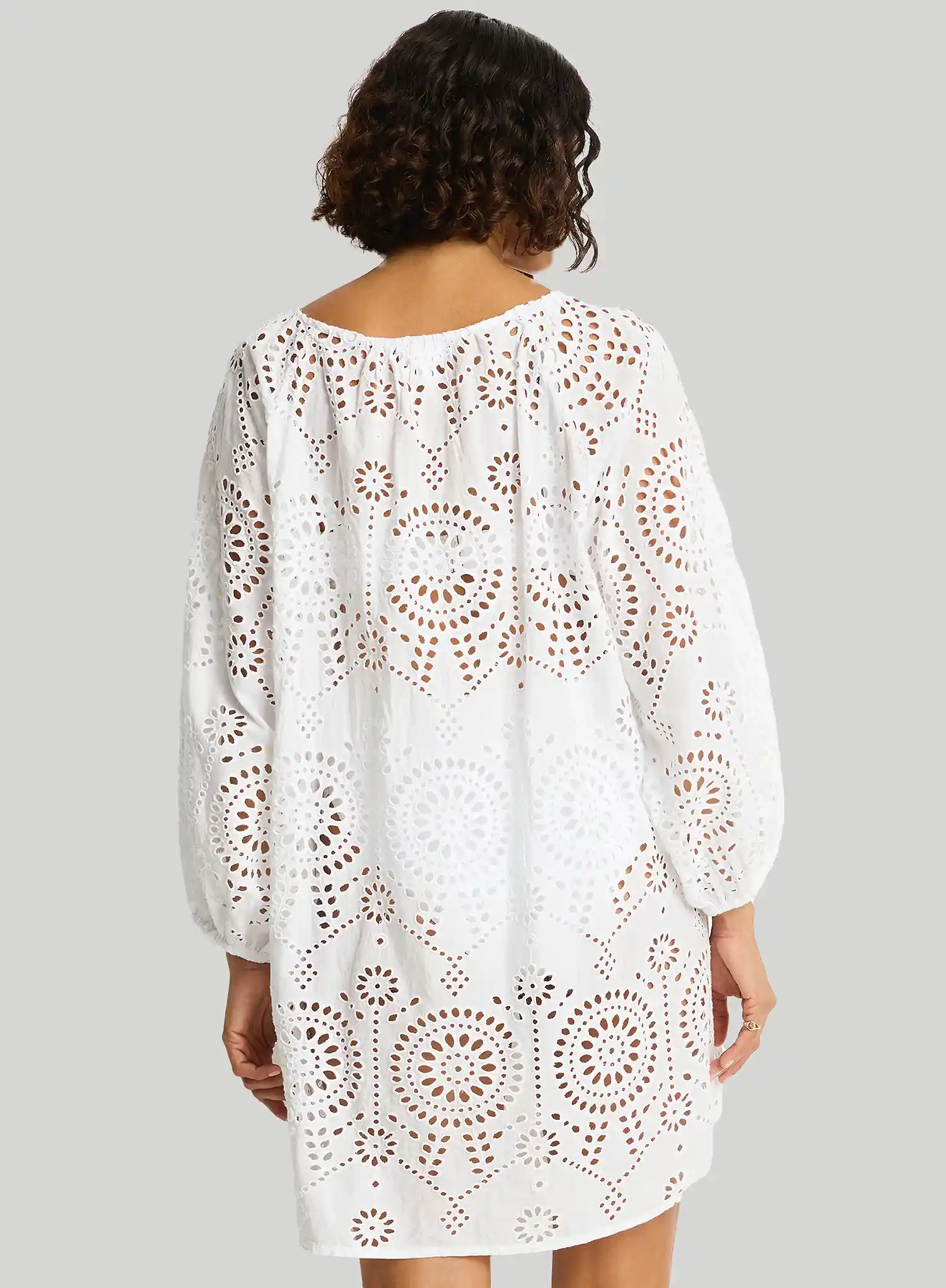 Sea Level: Ibiza Boho Short Dress White - Image 2