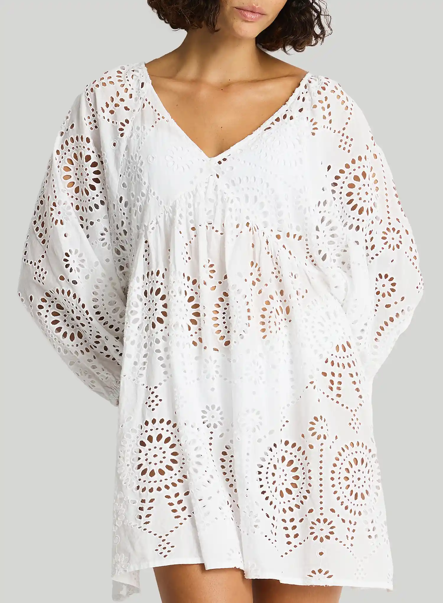 Sea Level: Ibiza Boho Short Dress White - Image 4