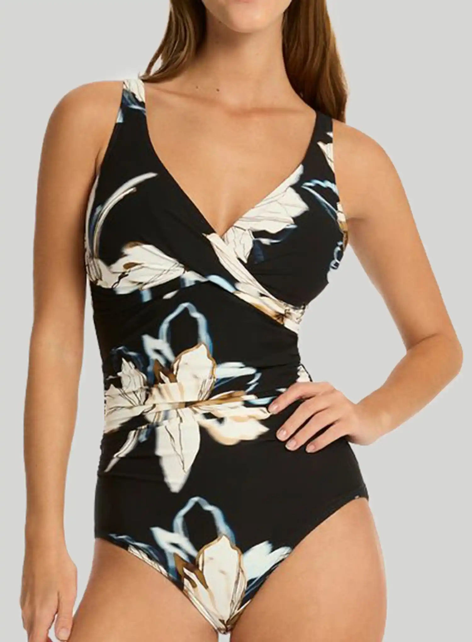 Sea Level: La Luna Cross Front Multifit One Piece Black - Image 4