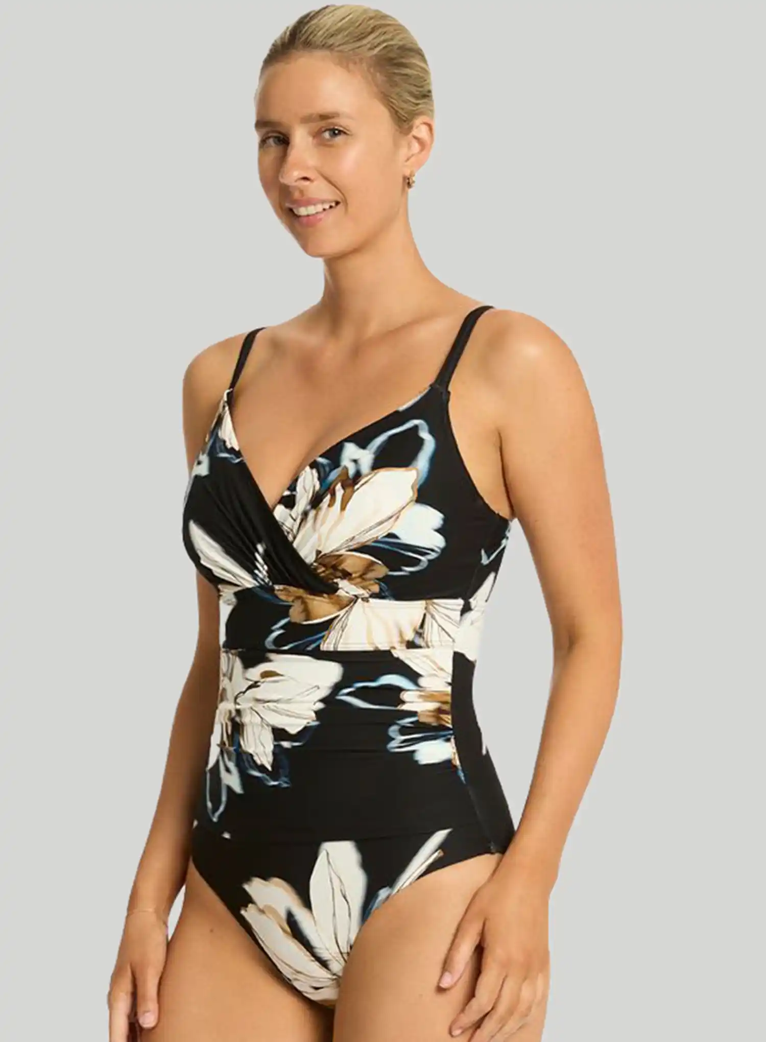 Sea Level: La Luna Wrap Front DD E One Piece Black - Image 3