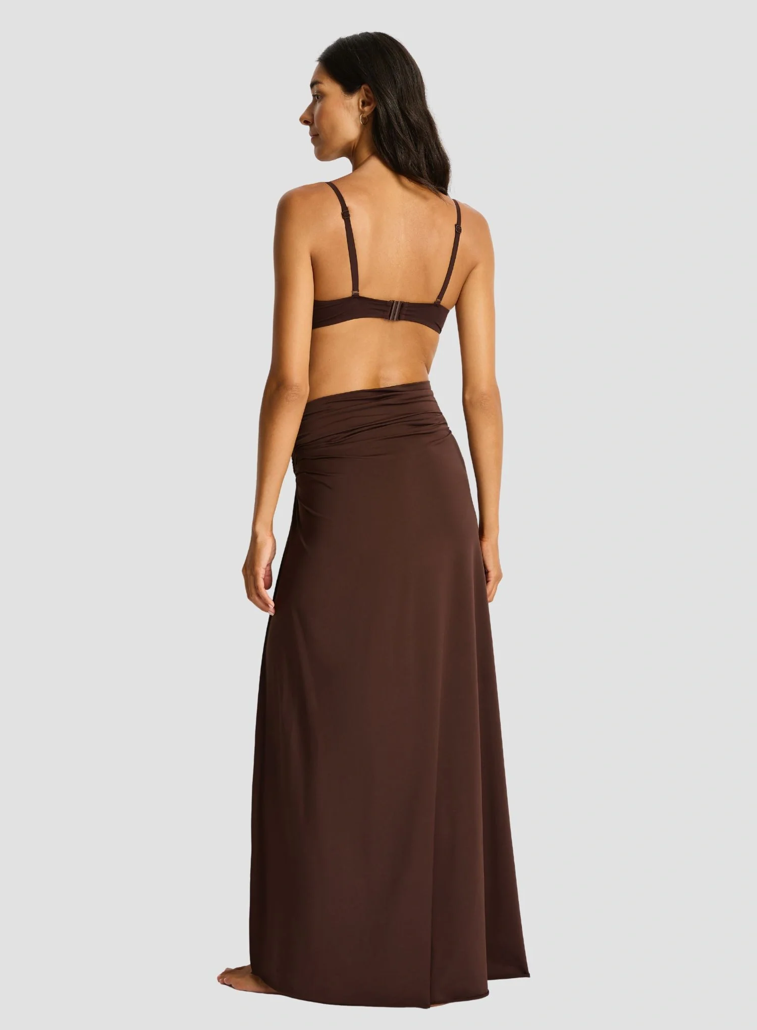 Sea Level: Mythos Ring Cover Up Skirt Cocoa - Image 3