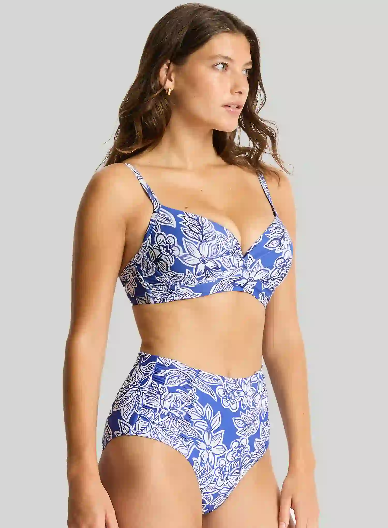 Sea Level: Palmera High Waist Gathered Side Pant Blue - Image 3