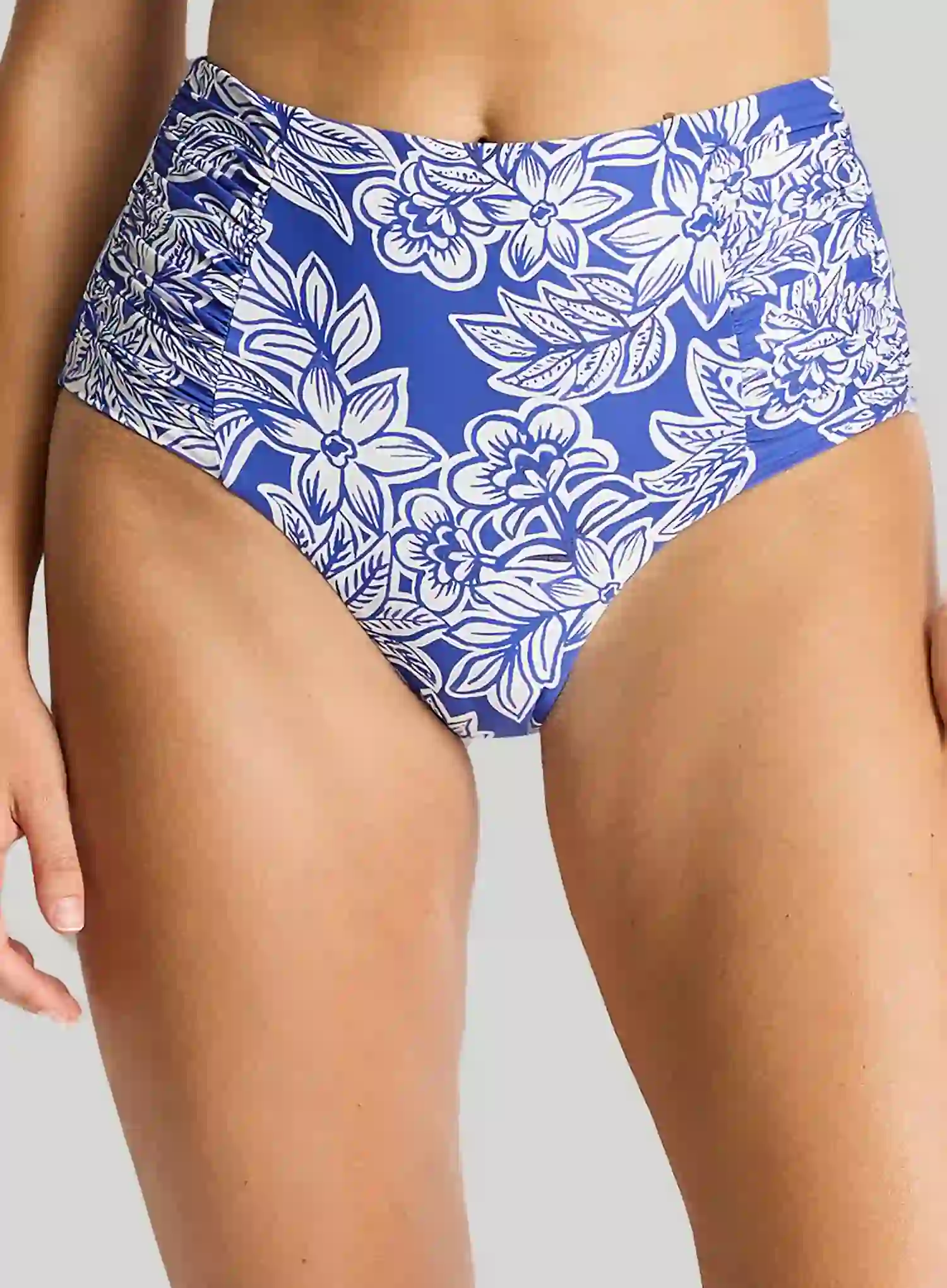 Sea Level: Palmera High Waist Gathered Side Pant Blue - Image 4