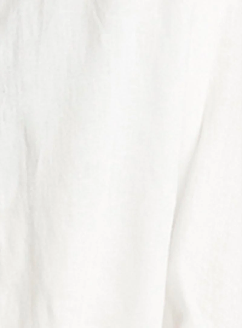 Sea Level: Resort Linen Cover Up White - Image 5