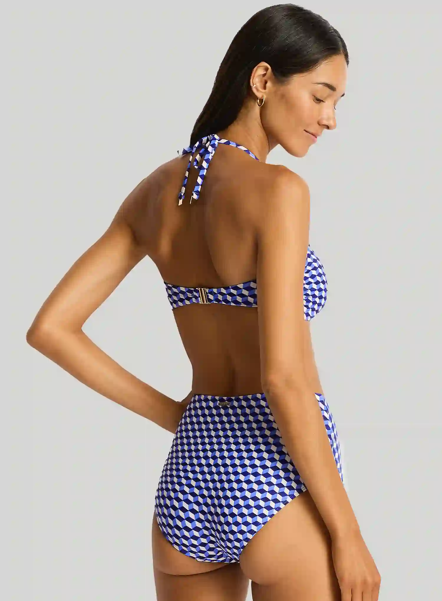 Sea Level: Solara Panelled High Waist Pant Blue - Image 2