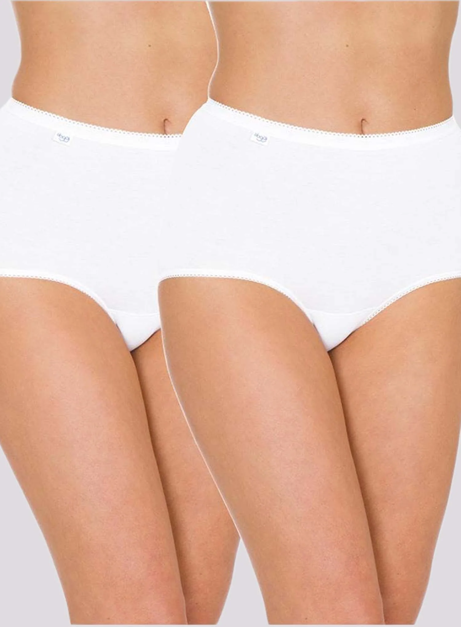 Sloggi: Sloggi Maxi 2 Pack White