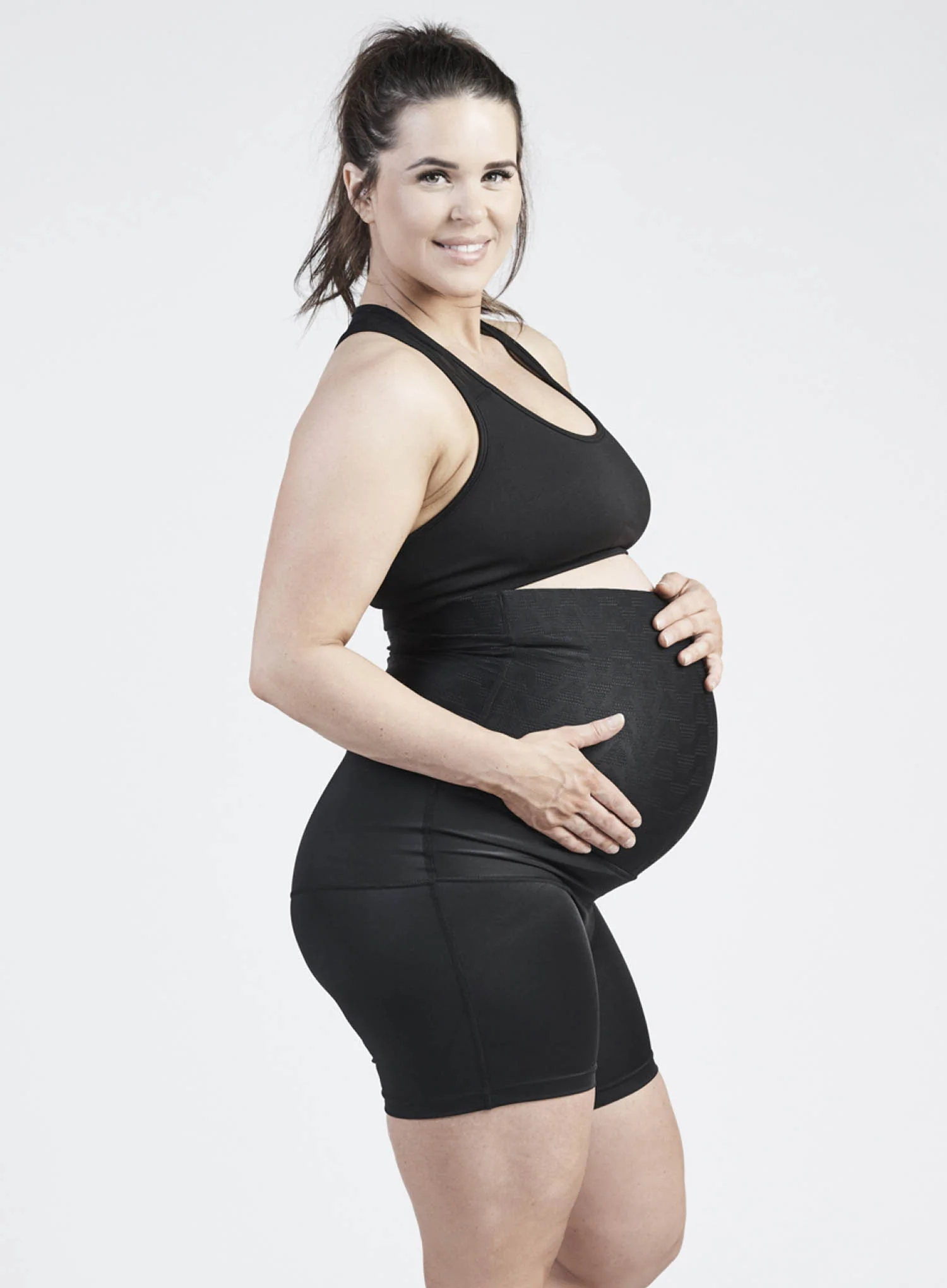 SRC: Compression Pregnancy Mini Over The Bump Black - Image 2