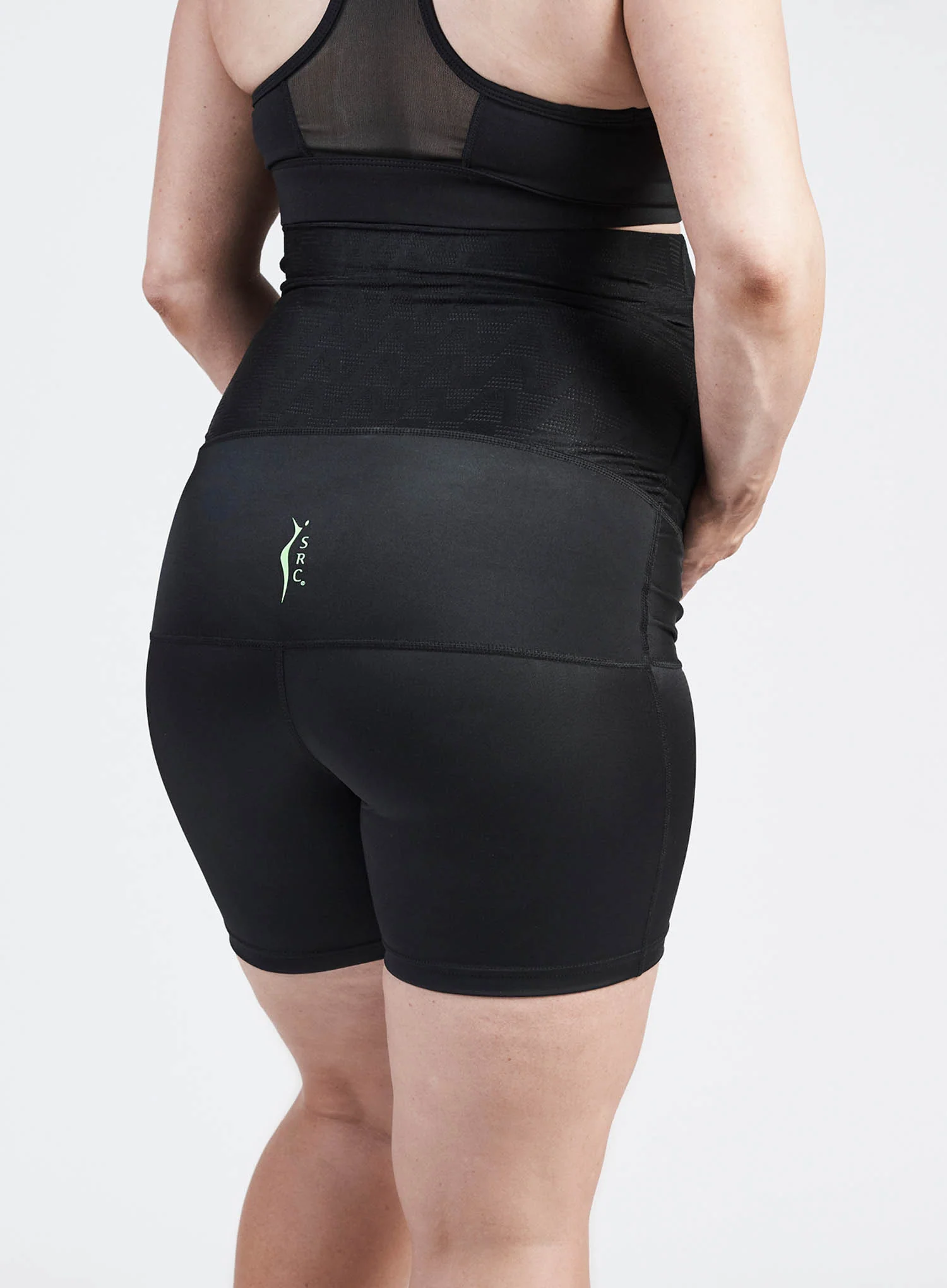 SRC: Compression Pregnancy Mini Over The Bump Black - Image 3