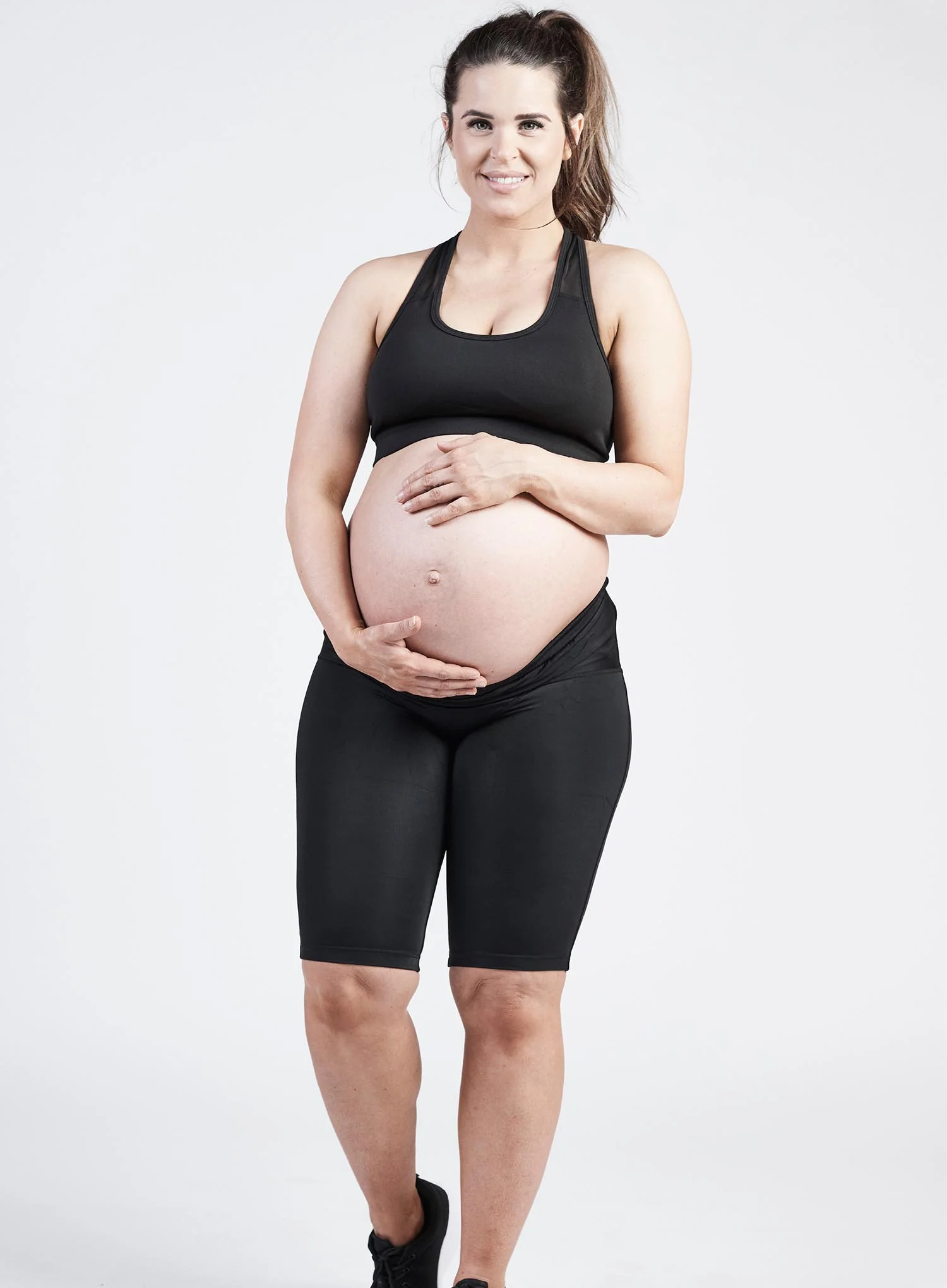 SRC: Compression Pregnancy Shorts Black