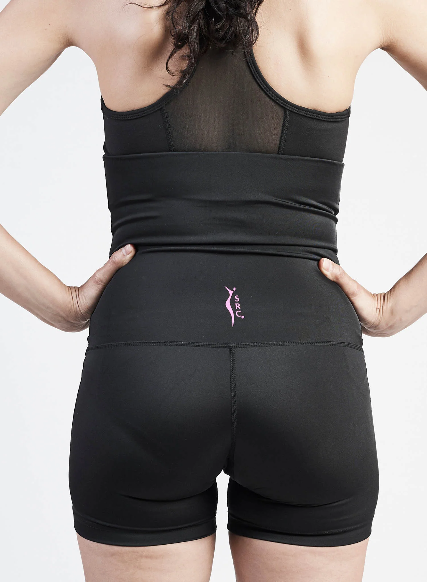 SRC: Compression Recovery Mini Shorts Black - Image 4
