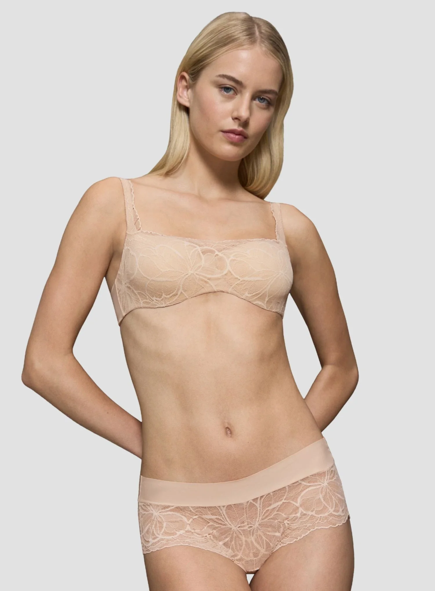 Triumph: Body Make Up Illusion Lace Balconette Bra Nude Beige