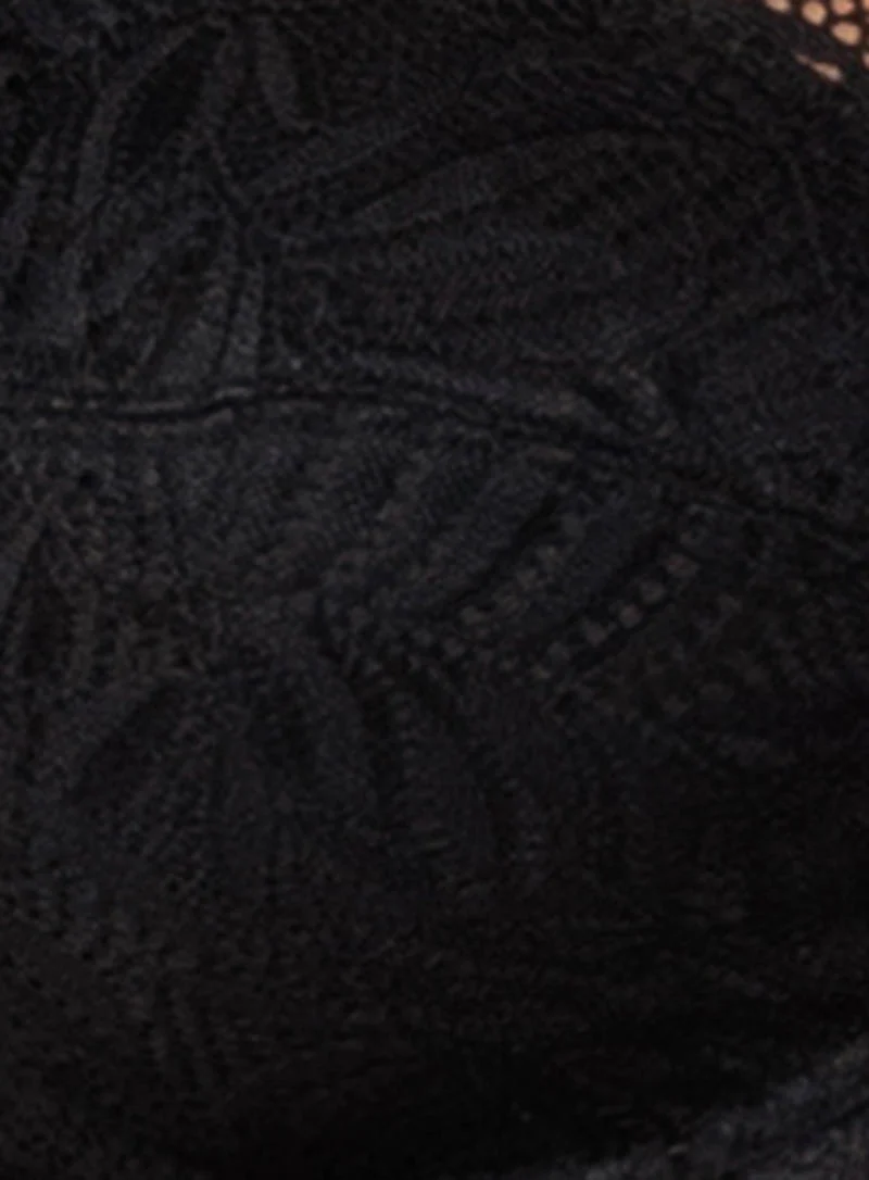 Triumph: Essential Lace Balconette Padded Bra Black - Image 5