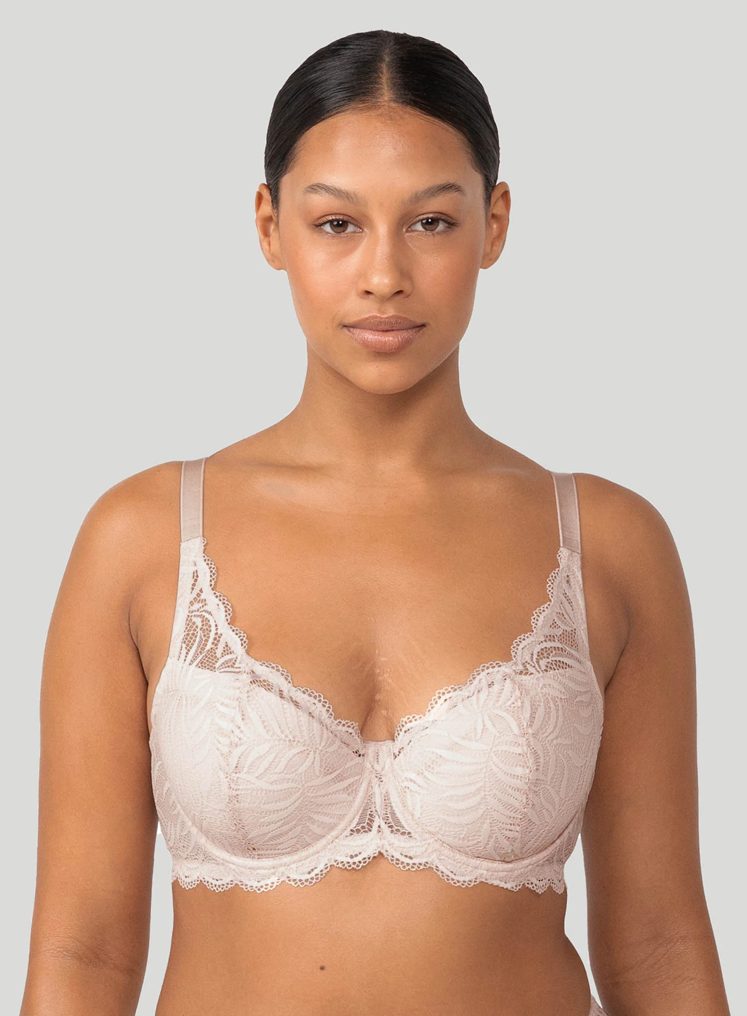 Triumph: Essential Lace Balconette Padded Bra Nude Pink - Image 5