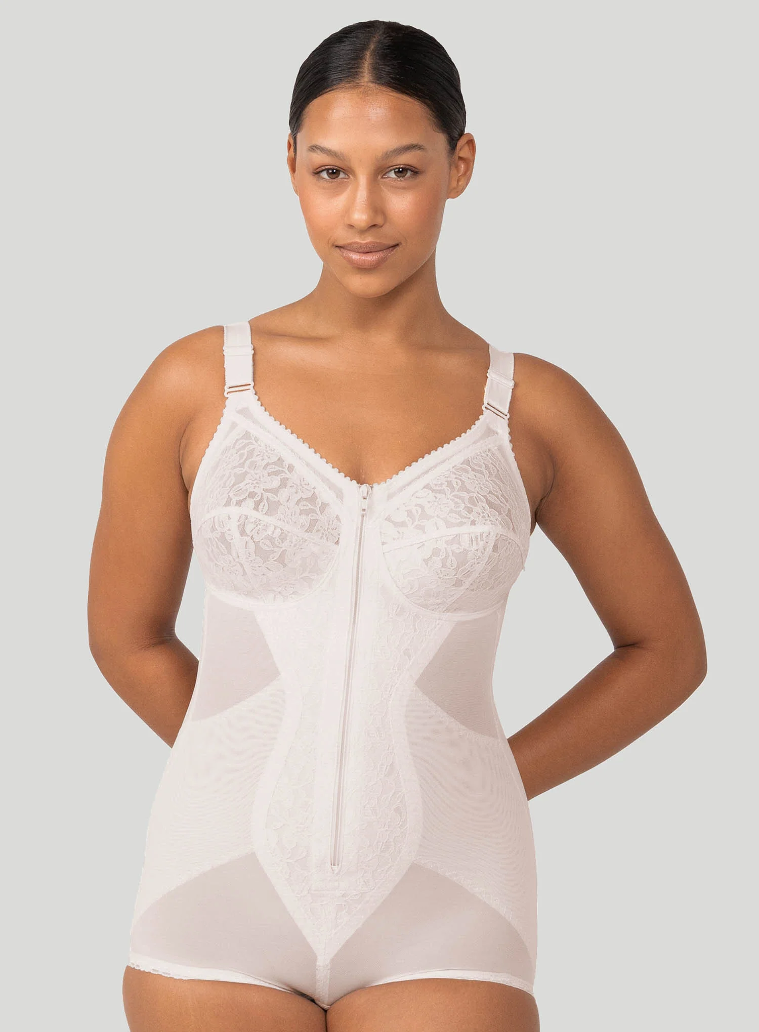 Triumph: Poesie Bodysuit With Zip Fresh Powder - Image 4