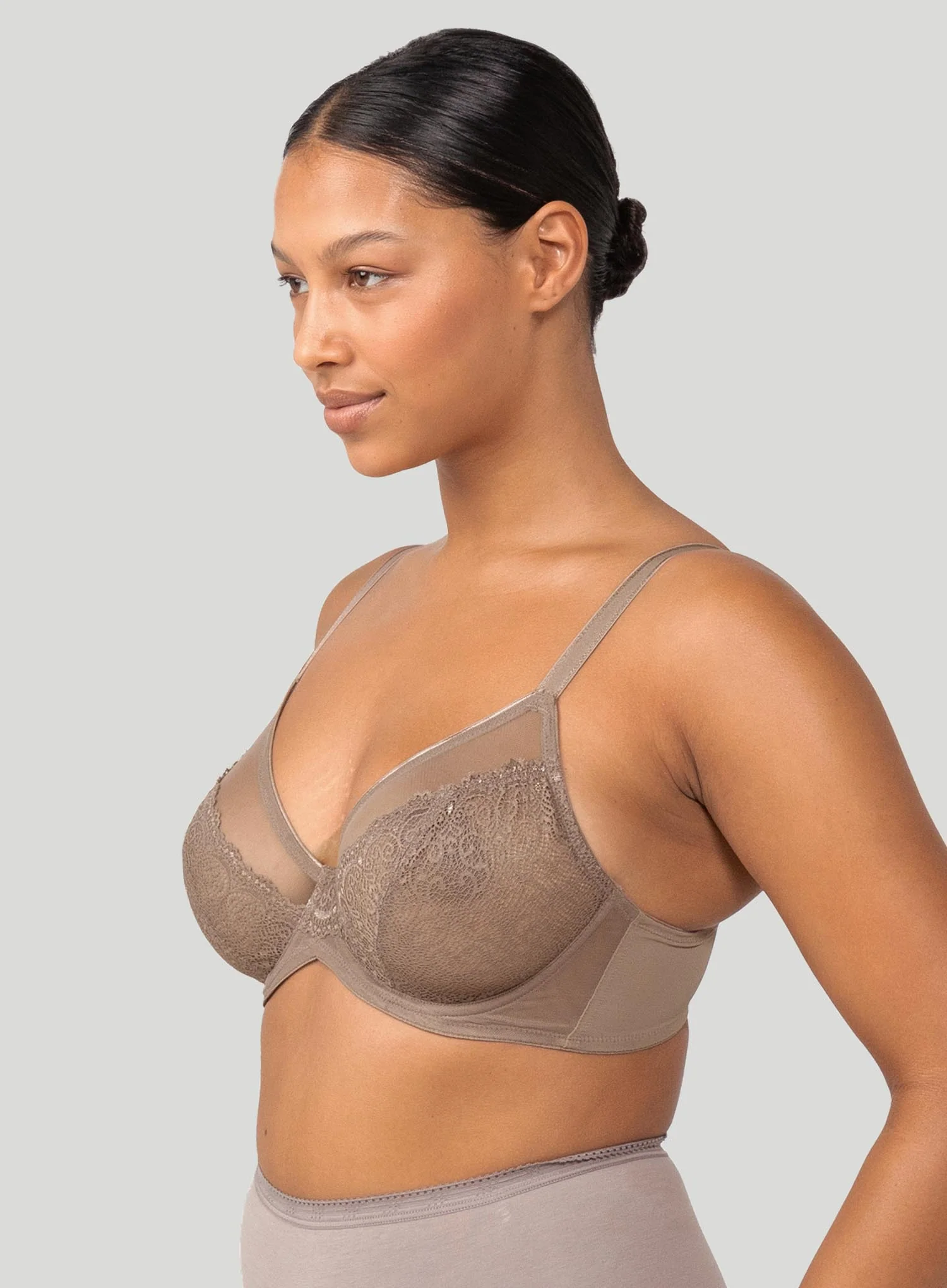 Triumph: Sheer Minimiser Bra W Mocca - Image 4