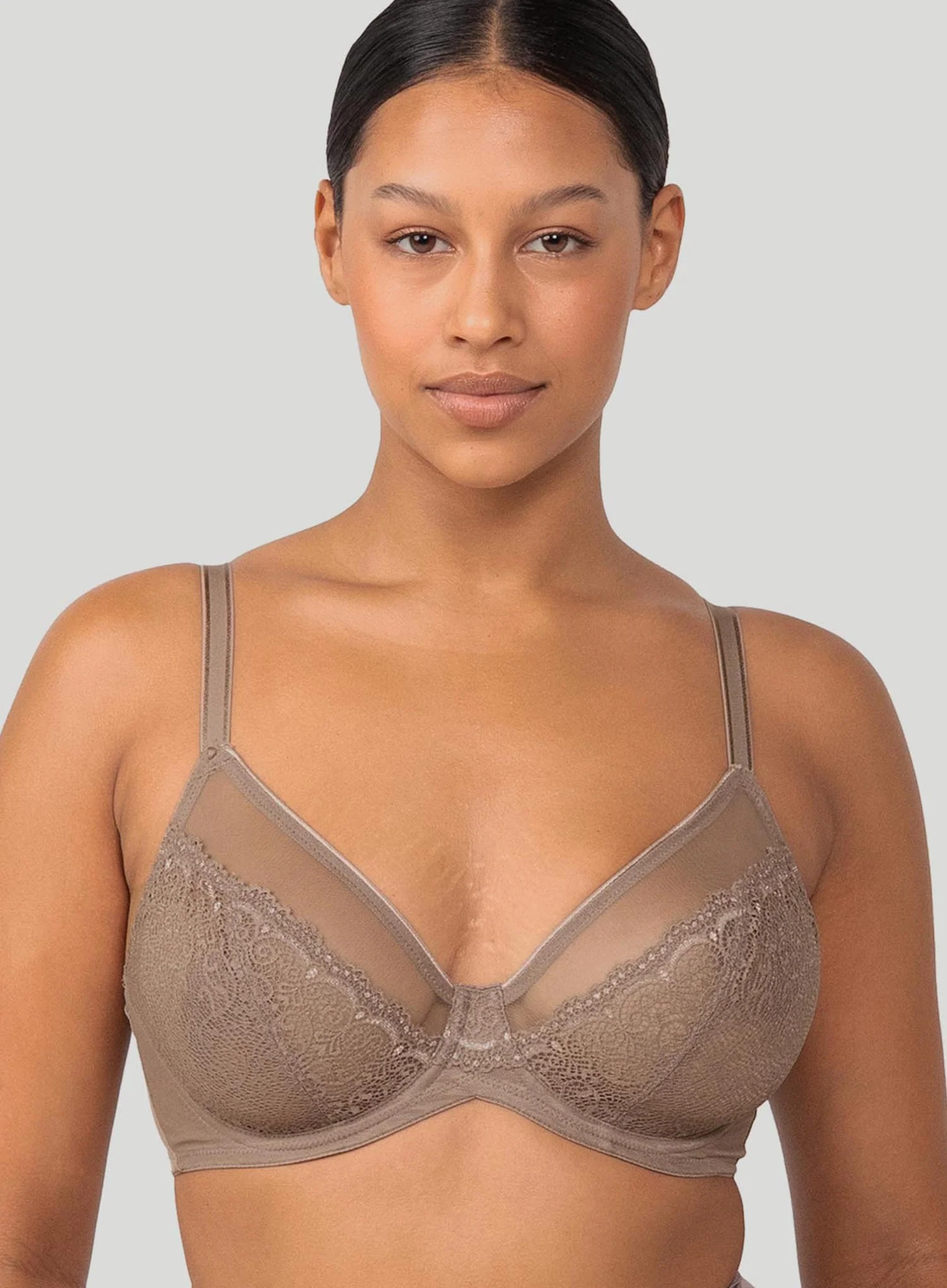 Triumph: Sheer Minimiser Bra W Mocca - Image 5