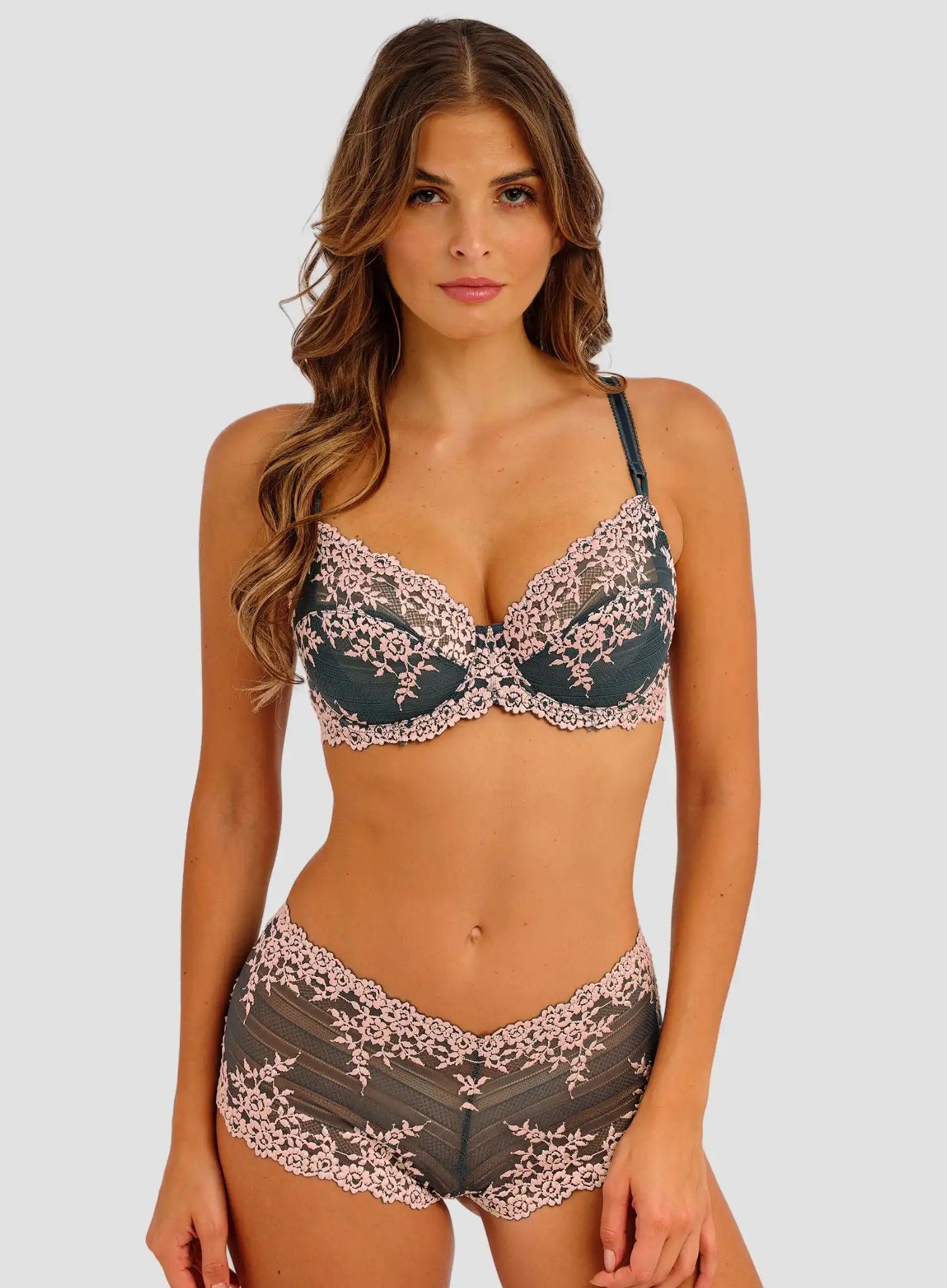 Wacoal: Embrace Lace Underwired Bra Slate Pink - Image 2